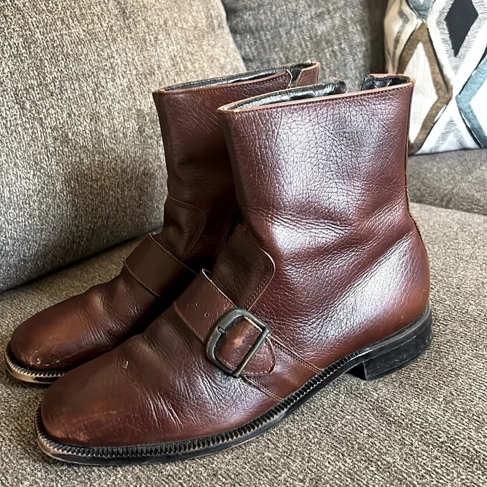Bostonian Vintage Brown Ankle Leather‎ boots Size 8.5